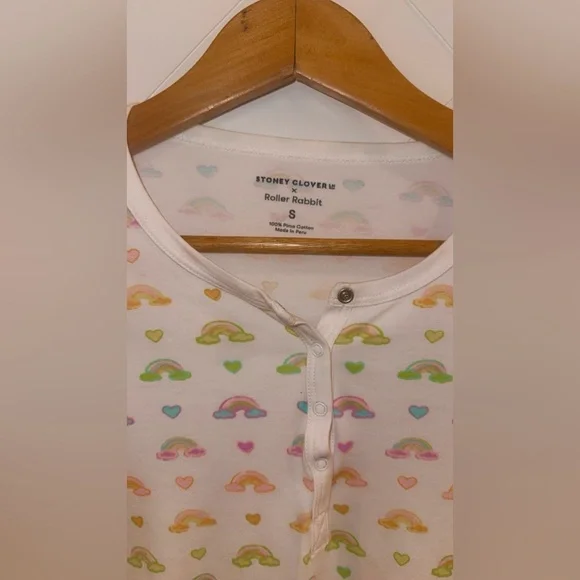 NWOT Roller Rabbit x Stoney Clover Limited Edition Cotton Candy Clouds Top Small - Picture 8 of 10